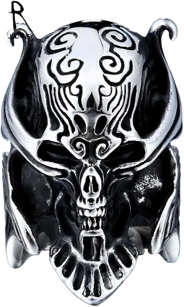 Amazon.com: TUHYNTJTS Cool War Skull Ring Garo Stainless